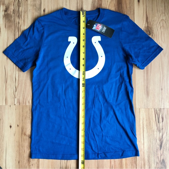 NEW NFL Indianapolis Colts T Shirt FOR THE SHOE Blue Medium 10-12 Youth Boy’s - Picture 9 of 16